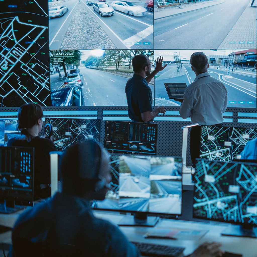 Centro de control con videowall